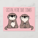 Search for cartoon otter postcards Otters