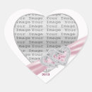 Search for pink ribbon photo stickers Heart
