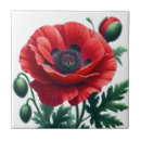 Search for red poppy tiles Botanical