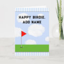 Recherche de golf anniversaire cartes Nom