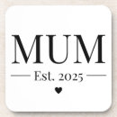 Search for mum coasters Typography