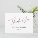 Search for rose gold thank you cards Typography