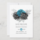 Search for teal silver save the dates Floral