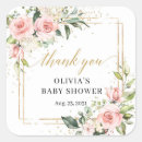 Search for blush pink gold baby shower stickers Watercolor