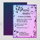 Search for music bridal shower invitations Butterfly