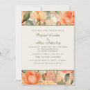 Search for orange and cream invitation wedding invitations Botanical