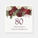 Search for red rose napkins Burgundy