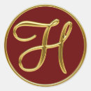 Search for monogram h stickers Gold