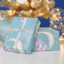 Search for unicorn christmas wrapping paper Pink