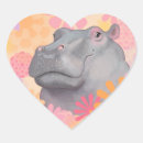 Search for hippos in love stickers Hippopotamus