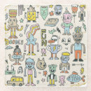 Search for character coasters Illustration