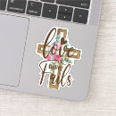 Search for faith cross stickers Inspirational quote