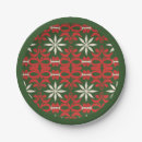 Search for christmas paper plates Red and green