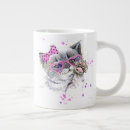 Search for heart kitty mugs Watercolor