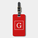 Recherche de red luggage tags Monogramme