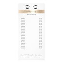 Search for salon service menu rack cards Makeup
