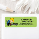 Search for classic cartoon return address labels Charlie brown