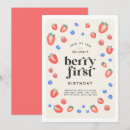 Search for strawberry birthday invitations Blueberry