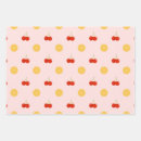 Recherche de motif de citron papier cadeau Rose
