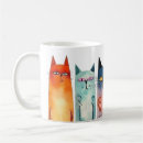 Search for quirky cats mugs Blue
