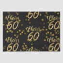 Search for 60th tissue paper Gold