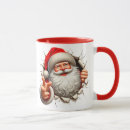 Recherche de lait père noël tasses Santa claus