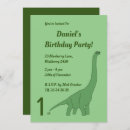 Recherche de green dinosaur invitations Brontosaurus