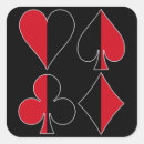 Search for playing card suits stickers Blackjack