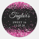 Search for pink black sweet 16 stickers Sparkle