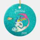 Search for mermaid ornaments Glitter