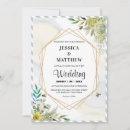 Search for golden frame wedding invitations Watercolor