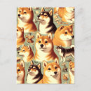 Recherche de shiba cartes postales Dog