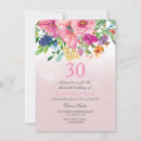 Search for tropical 30th birthday invitations Watercolor