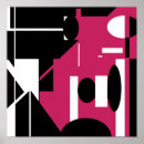 Search for abstract designs posters Black