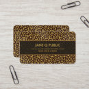 Recherche de taches léopard cartes visite Motif