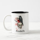 Search for raven skull mugs Vintage