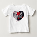 Recherche de valentines bébé tshirts Blanc