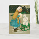 Search for vintage snowman christmas cards Girl