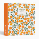 Search for fall recipe binders Pretty botanical fruit pattern