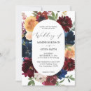 Search for peach and navy wedding invitations Modern