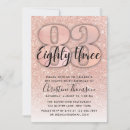 Search for 83rd invitations Eightythree