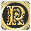 Search for initial r stickers Gold