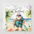 Search for surfing santa christmas cards Hawaiian