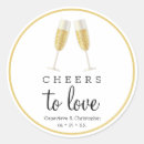 Search for champagne glass stickers Cheers to love