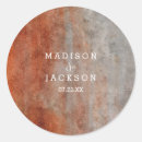 Search for orange wedding stickers Rustic