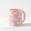 Search for unicorn birthday mugs Girly