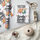 Search for funny adult wrapping paper Over the hill