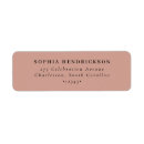 Search for terra cotta return address labels Minimalist