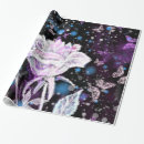 Search for purple butterfly wrapping paper Glitter