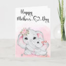 Search for elephant mothers day cards Watercolor